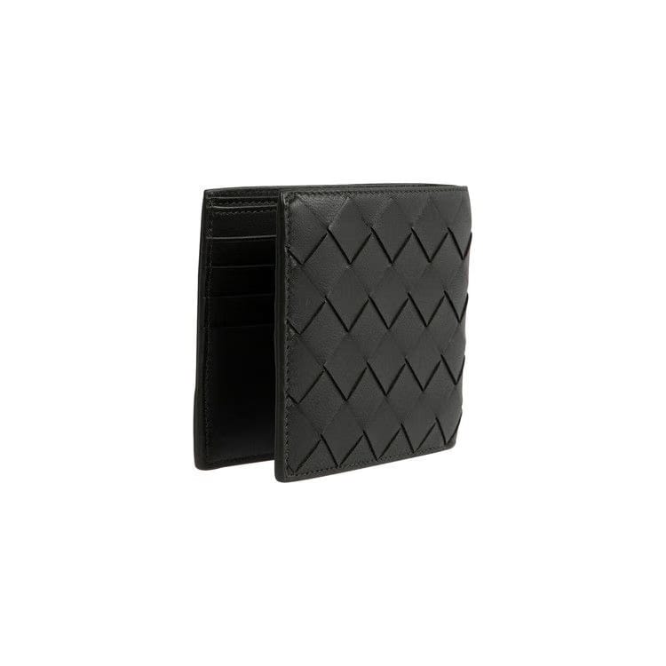 Bottega Veneta Leather Wallet Dark Green/Silver