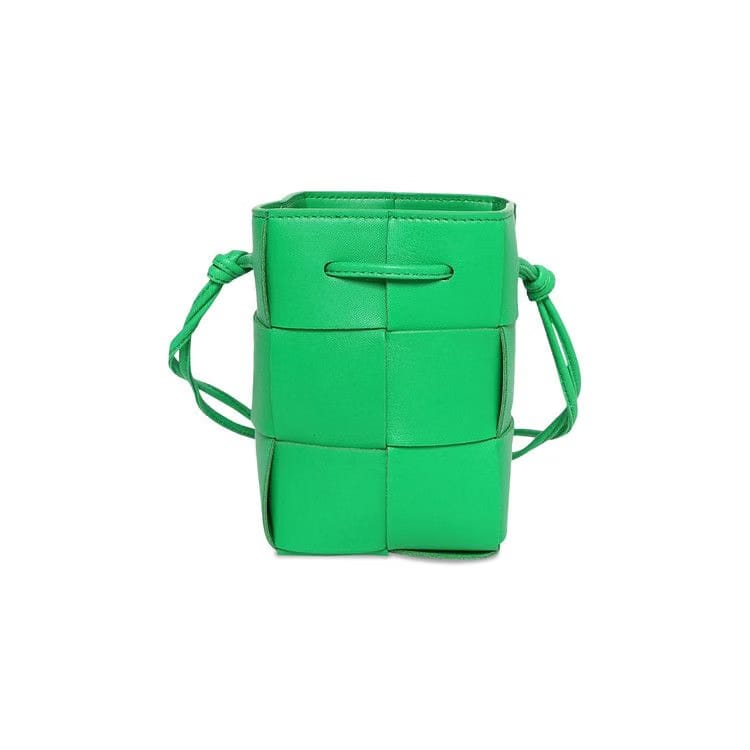 Bottega Veneta Mini Crossbody Bucket Bag Parakeet/Gold