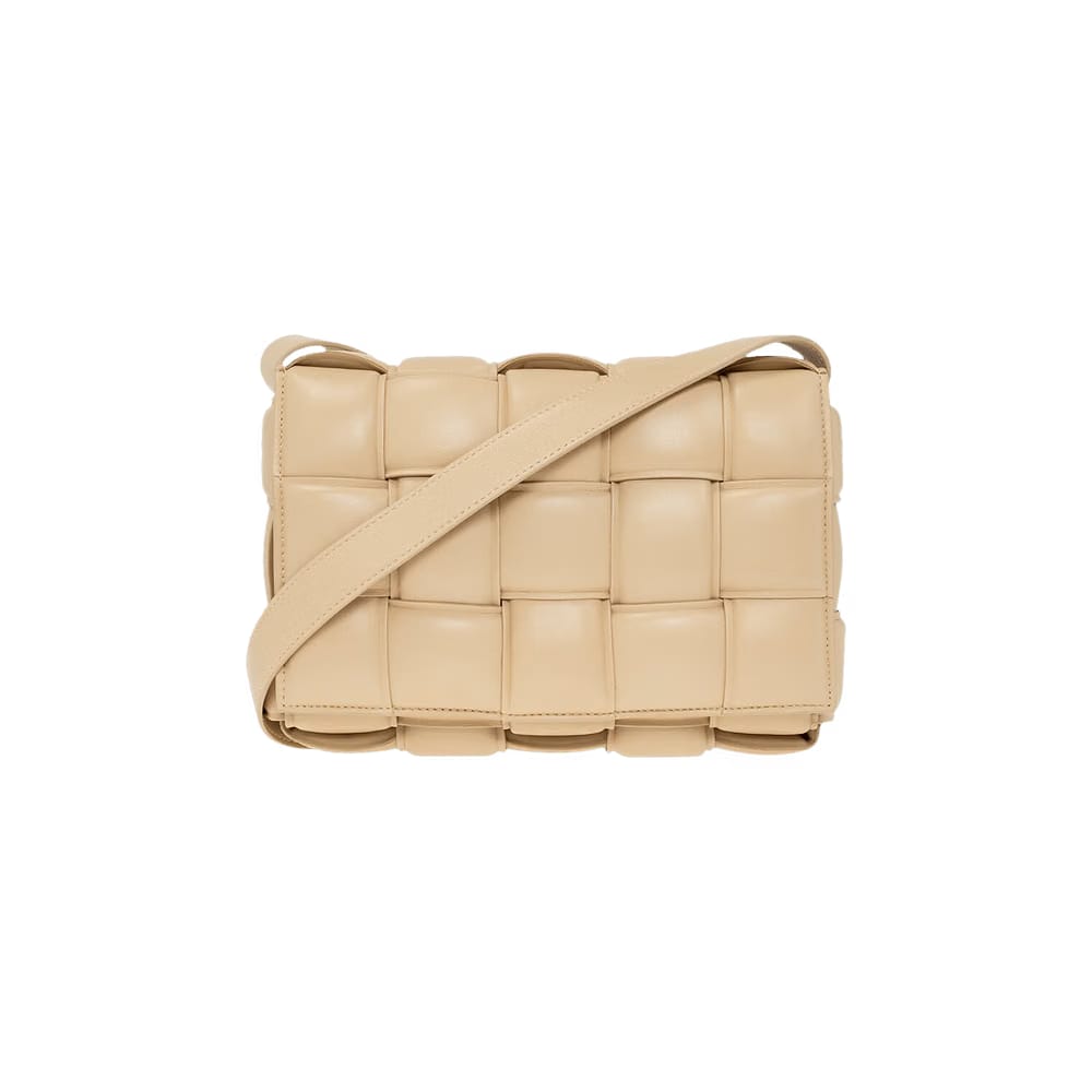Bottega Veneta Padded Cassette Bag Porridge/Gold