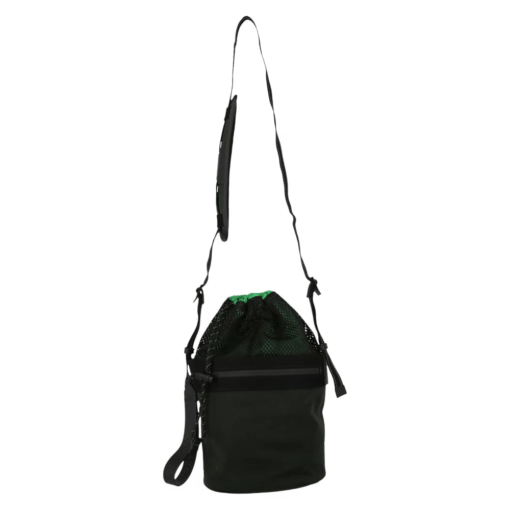 Bottega Veneta Nylon Bucket Bag Khaki
