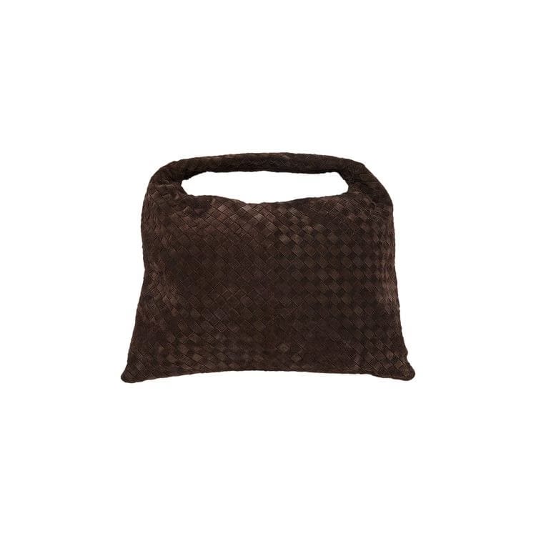 Bottega Veneta Large Suede Hop Shoulder Bag Fondant