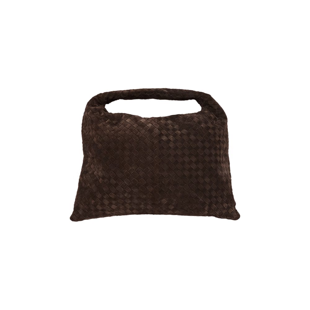 Bottega Veneta Large Suede Hop Shoulder Bag Fondant