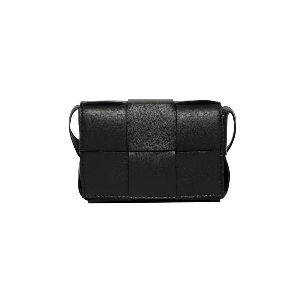 Bottega Veneta Mini Cassette Bag Black/Gold