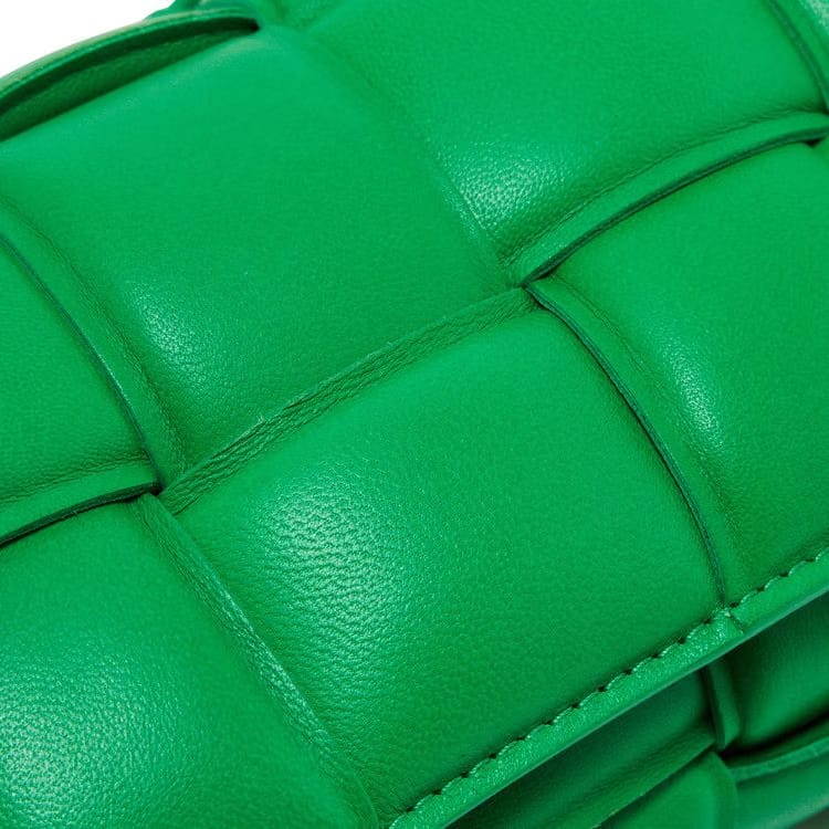 Bottega Veneta Padded Cassette Belt Bag Parakeet/Silver