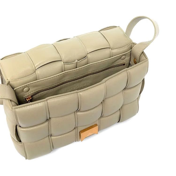 Bottega Veneta Small Padded Cassette Bag Travertine Gold