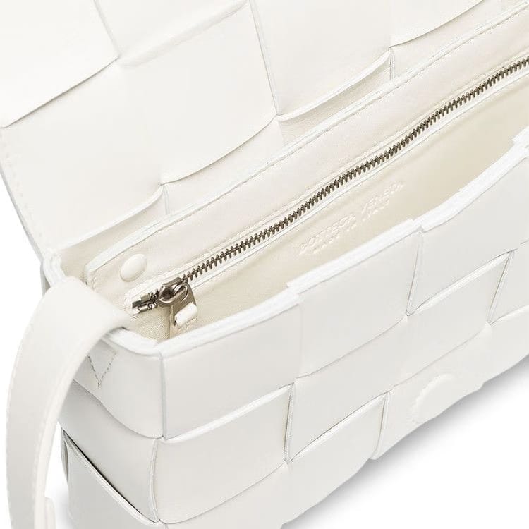 Bottega Veneta Cassette Bag White/Silver