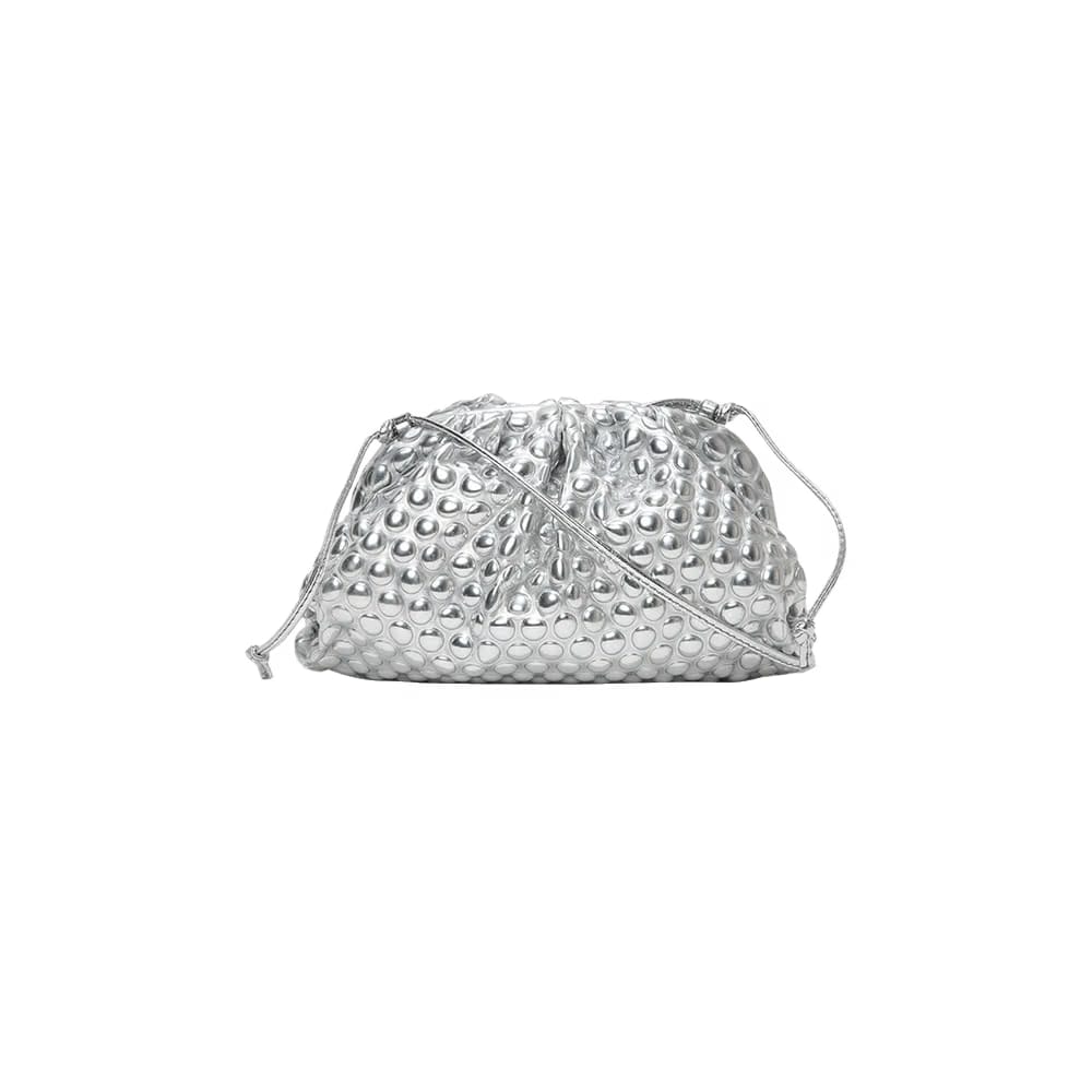 Bottega Veneta Mini Pouch Silver