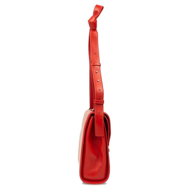 Bottega Veneta Chili Clip Shoulder Bag Red