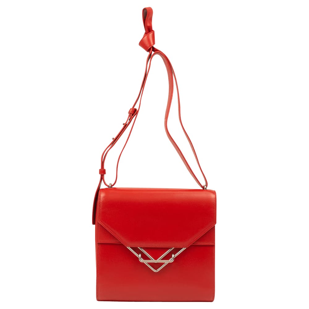 Bottega Veneta Chili Clip Shoulder Bag Red