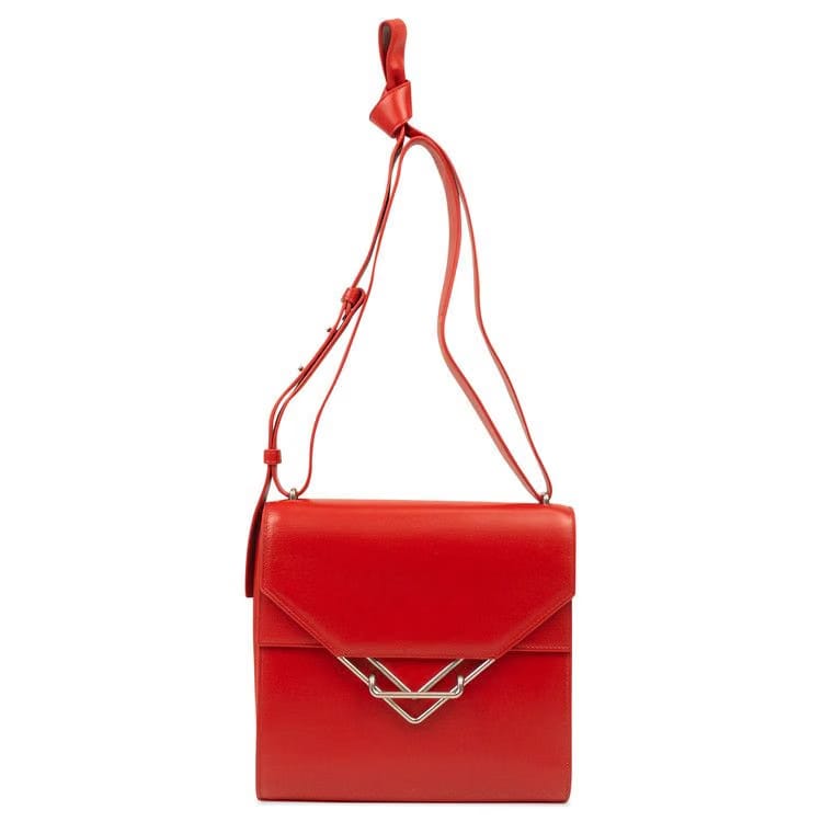 Bottega Veneta Chili Clip Shoulder Bag Red