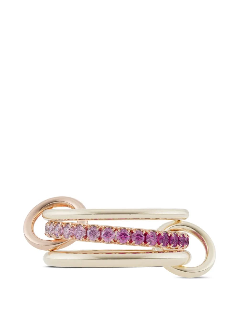 18K yellow gold Petunia sapphire ring