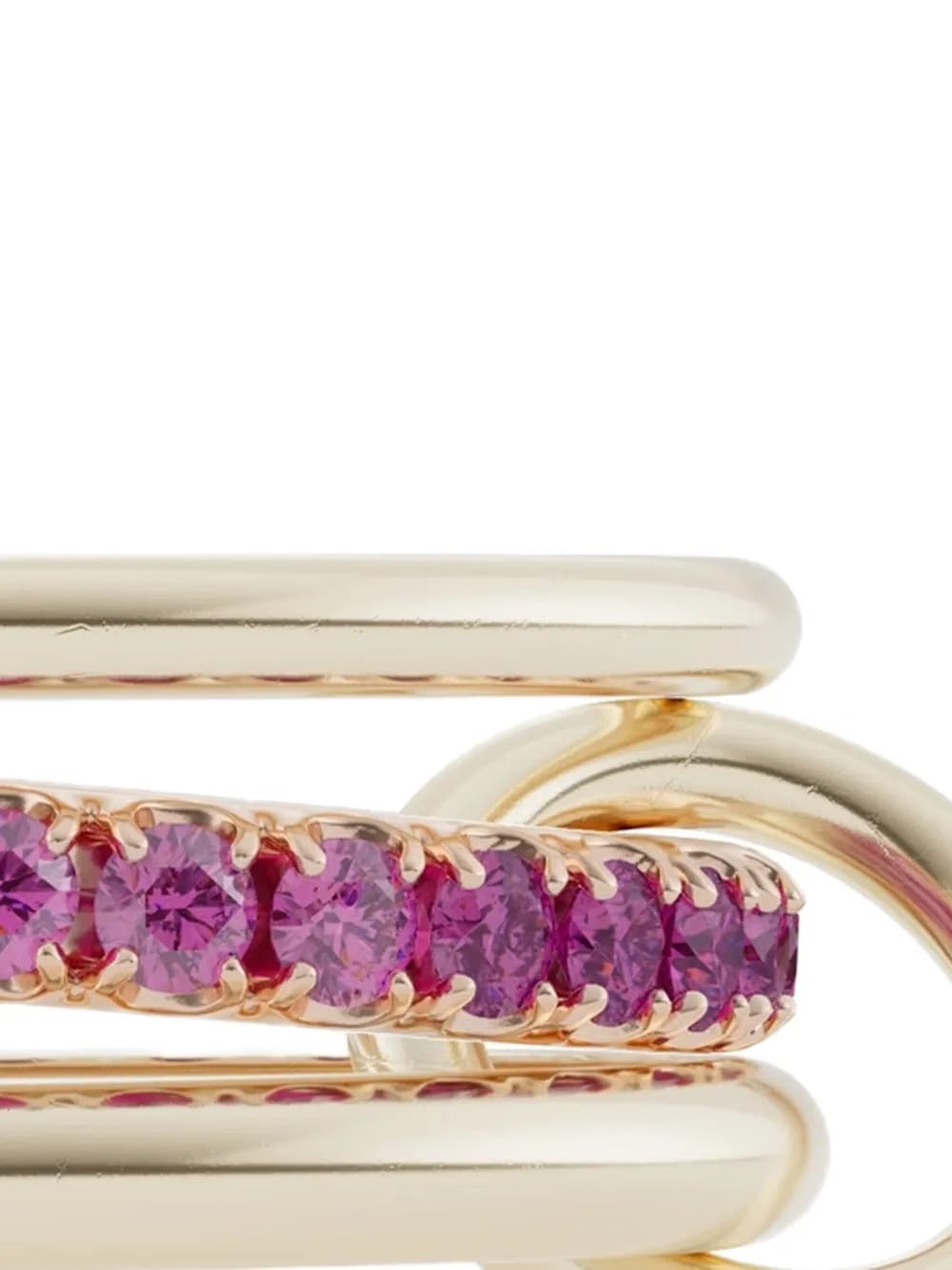 18K yellow gold Petunia sapphire ring