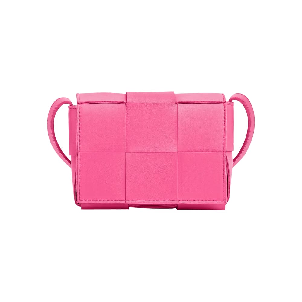 Bottega Veneta Mini Cassette Bag Bon Bon/Silver