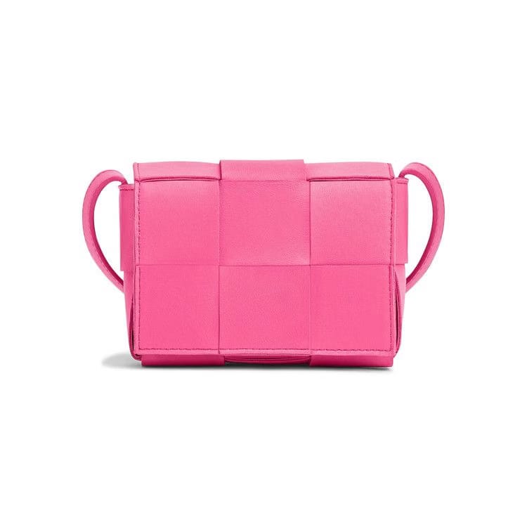 Bottega Veneta Mini Cassette Bag Bon Bon/Silver