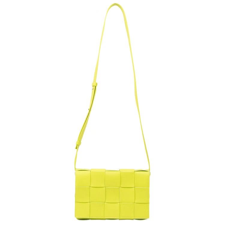 Bottega Veneta Cassette Bag Acid Kiwi/Silver