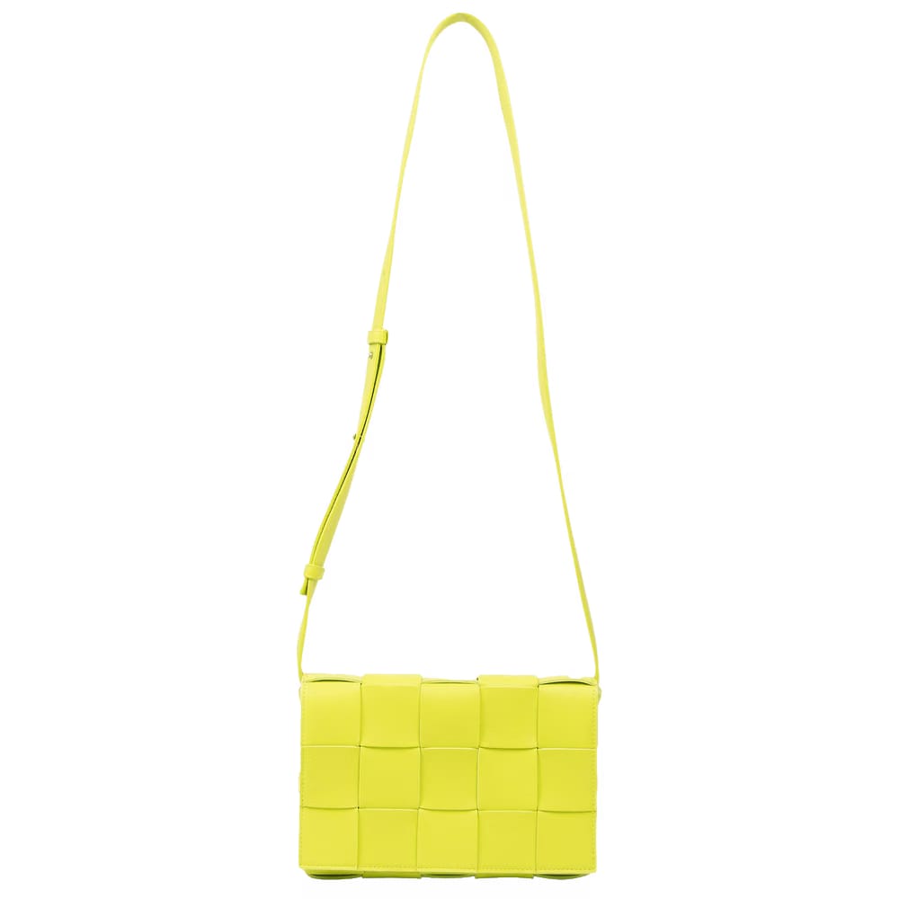 Bottega Veneta Cassette Bag Acid Kiwi/Silver