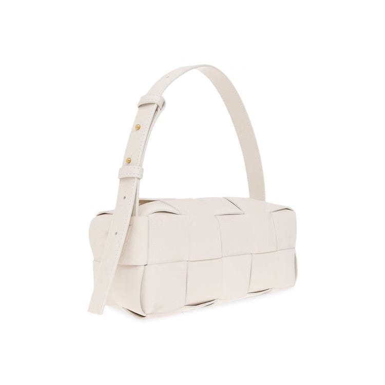 Bottega Veneta Cassette Brick White/Gold