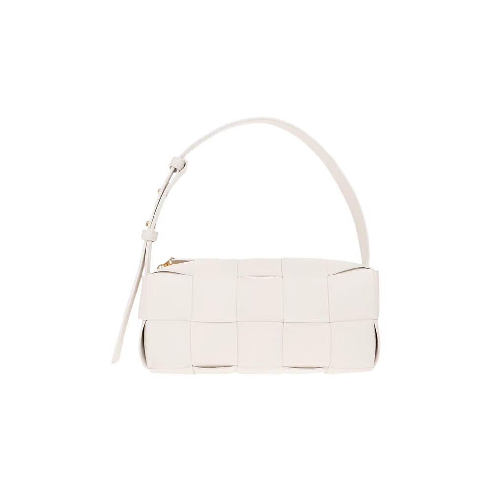 Bottega Veneta Cassette Brick White/Gold