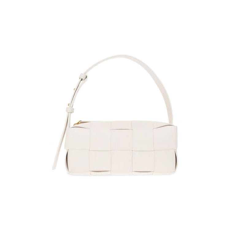 Bottega Veneta Cassette Brick White/Gold