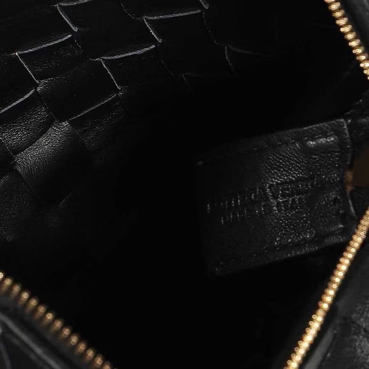 Bottega Veneta Loop Mini Shoulder Bag Black/Gold