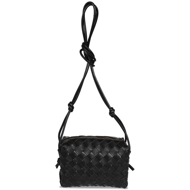 Bottega Veneta Loop Mini Shoulder Bag Black/Gold