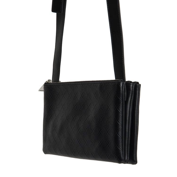 Bottega Veneta Antarsio Leather Crossbody Bag Black