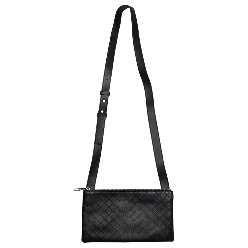 Bottega Veneta Antarsio Leather Crossbody Bag Black