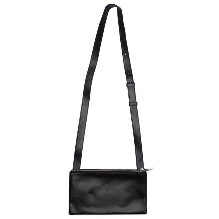 Bottega Veneta Antarsio Leather Crossbody Bag Black