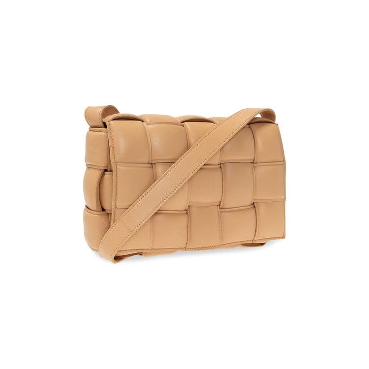 Bottega Veneta Padded Cassette Bag Almond/Gold