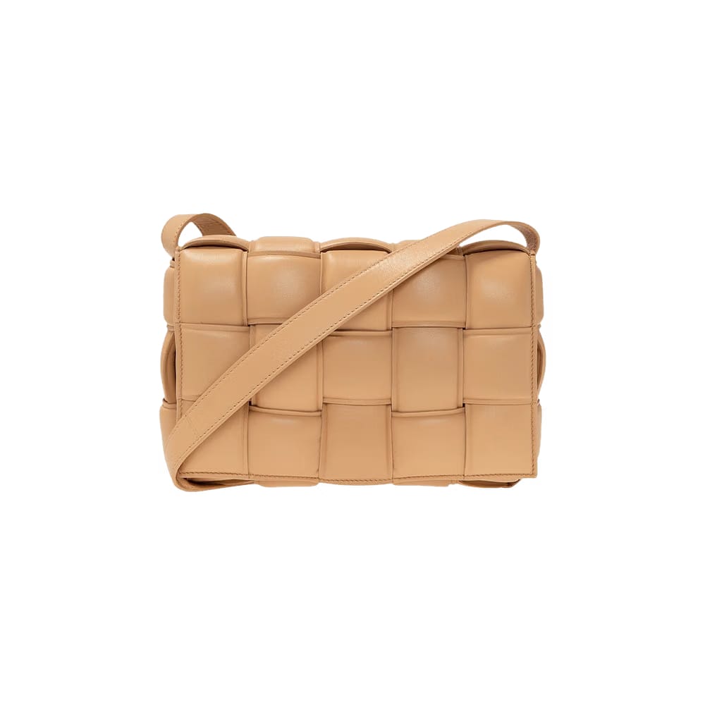 Bottega Veneta Padded Cassette Bag Almond/Gold
