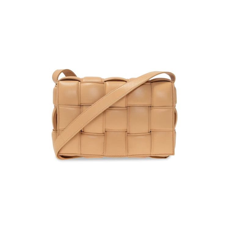 Bottega Veneta Padded Cassette Bag Almond/Gold