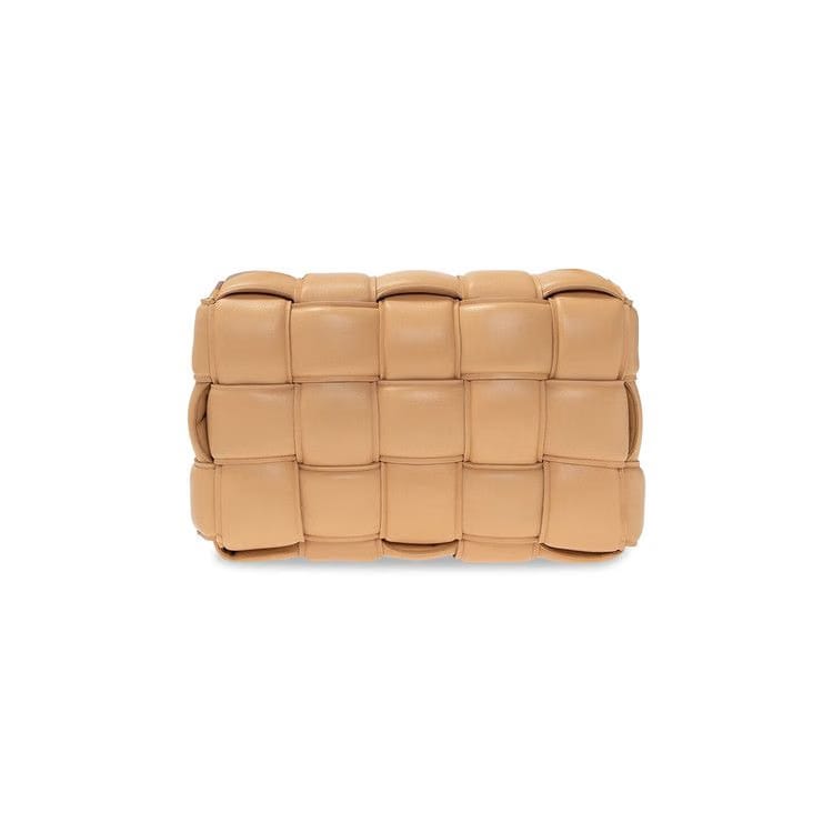Bottega Veneta Padded Cassette Bag Almond/Gold