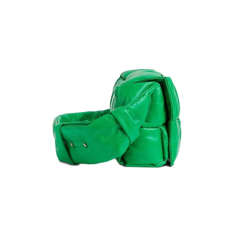 Bottega Veneta Padded Tech Parquet Cassette Bag Parakeet/Silver
