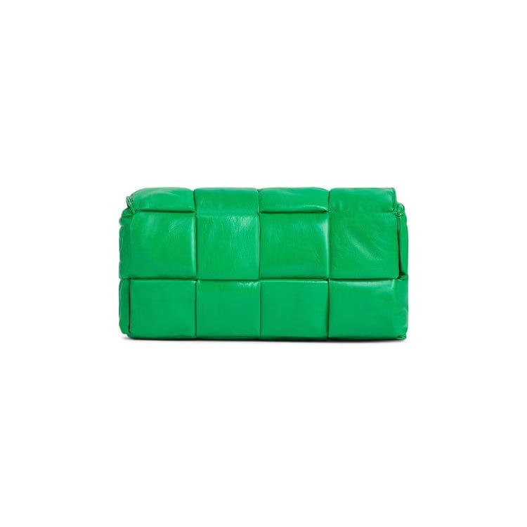 Bottega Veneta Padded Tech Parquet Cassette Bag Parakeet/Silver