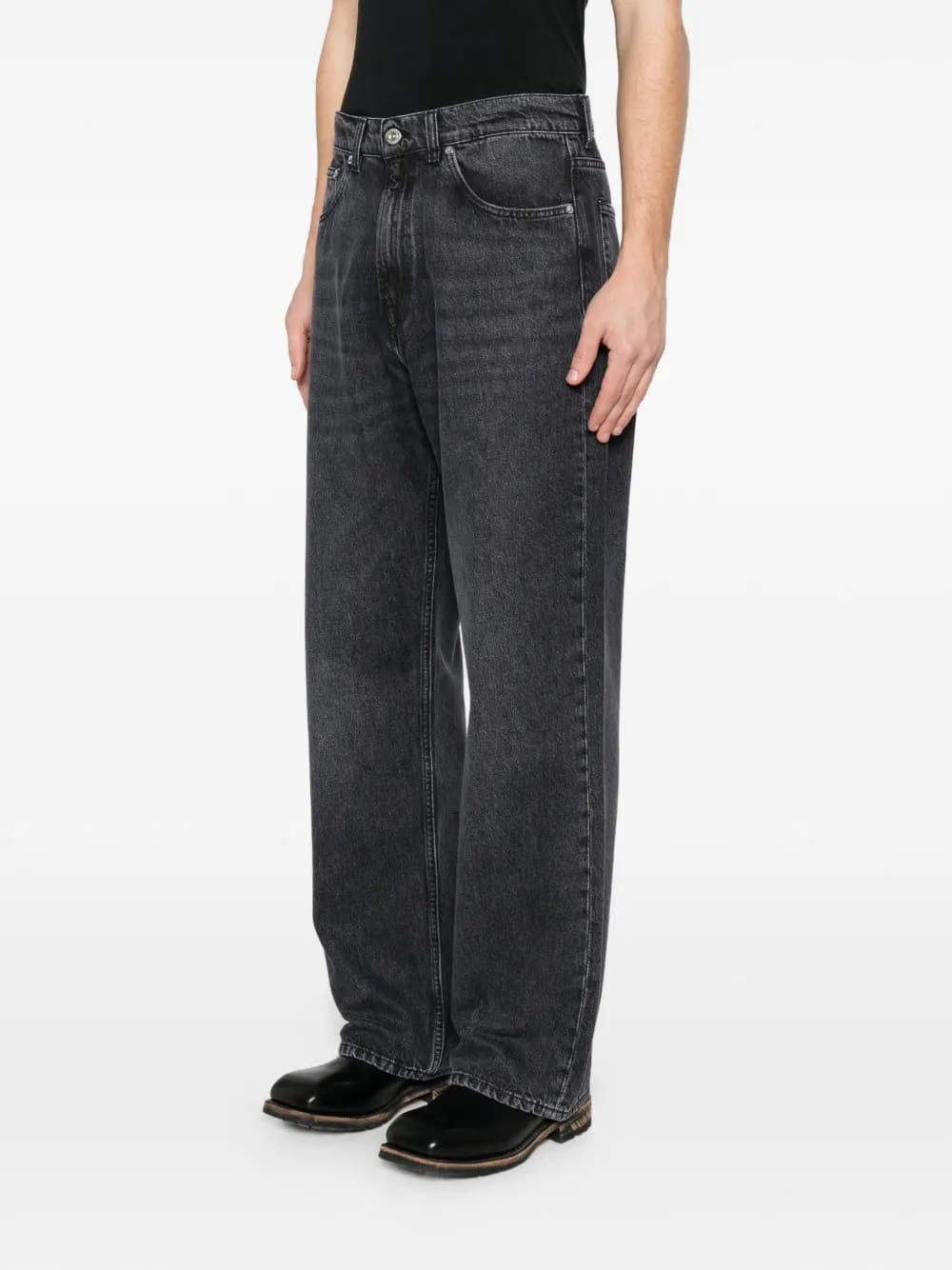 five-pocket straight jeans