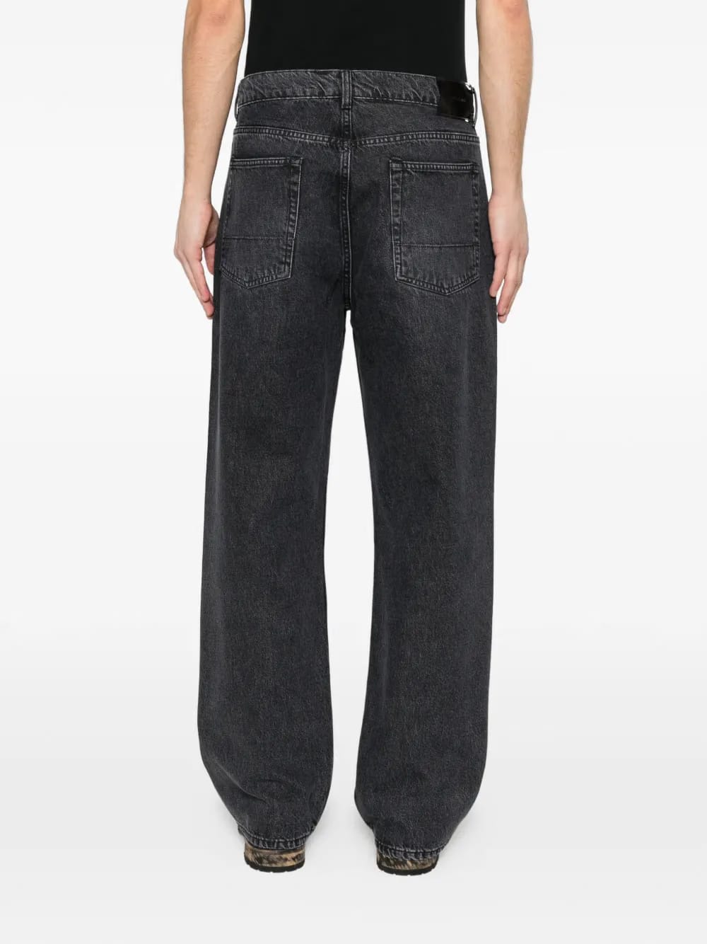 five-pocket straight jeans