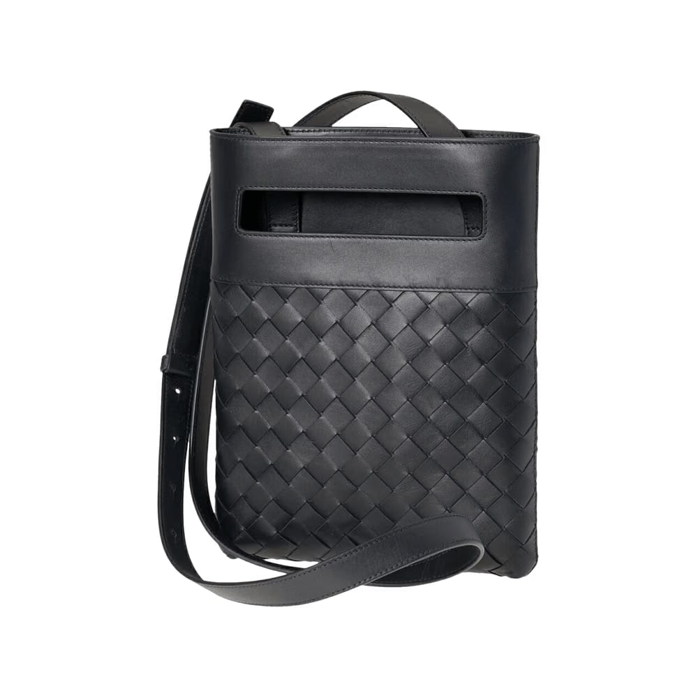 Bottega Veneta Mesh Crossbody Bag Blue