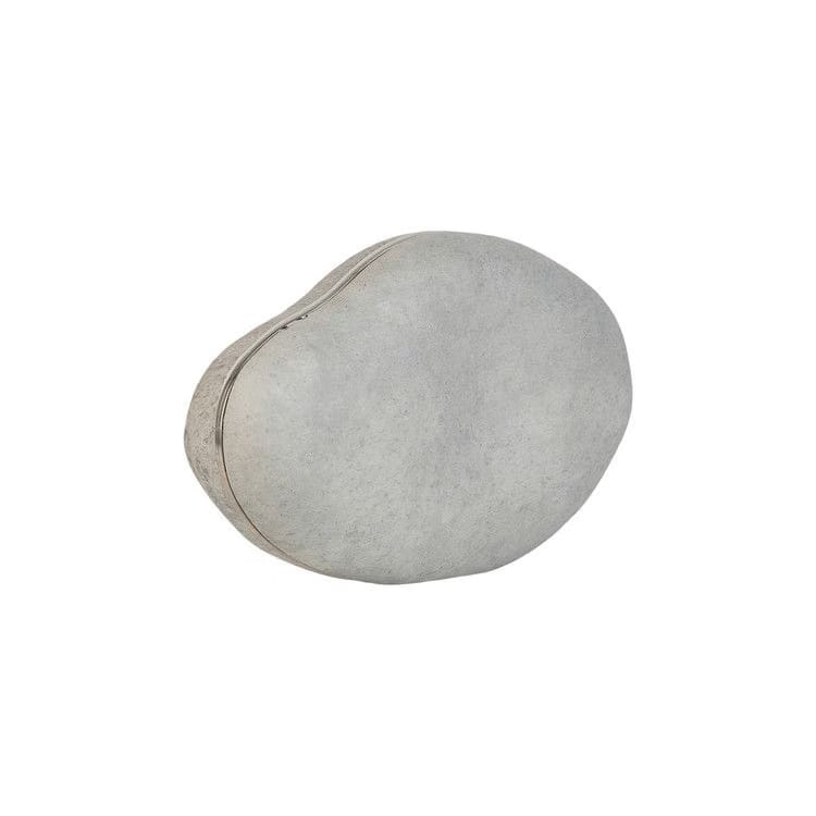 Bottega Veneta Rock Shoulder Strap Clutch Light Grey