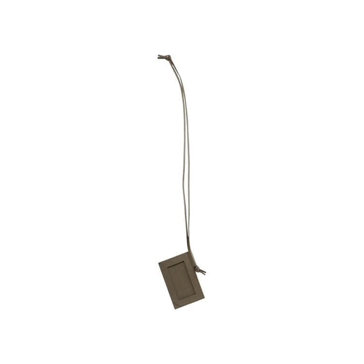 Bottega Veneta Intrecciato Stamp Badge Holder Cypress/Silver