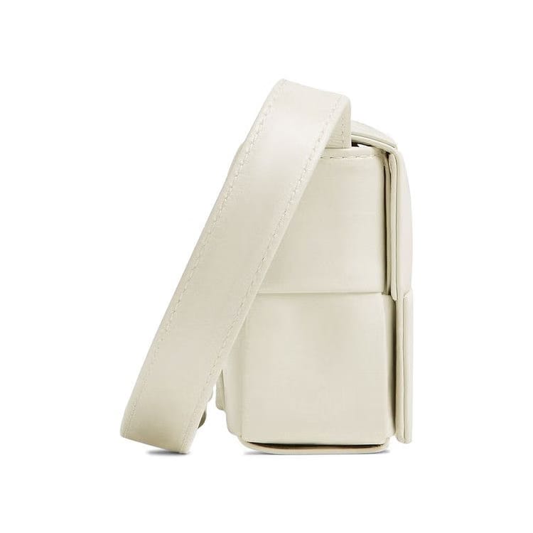 Bottega Veneta Mini Cassette Bag White/Silver
