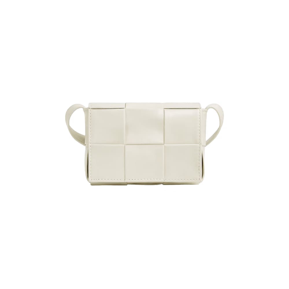 Bottega Veneta Mini Cassette Bag White/Silver