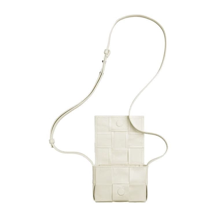 Bottega Veneta Mini Cassette Bag White/Silver