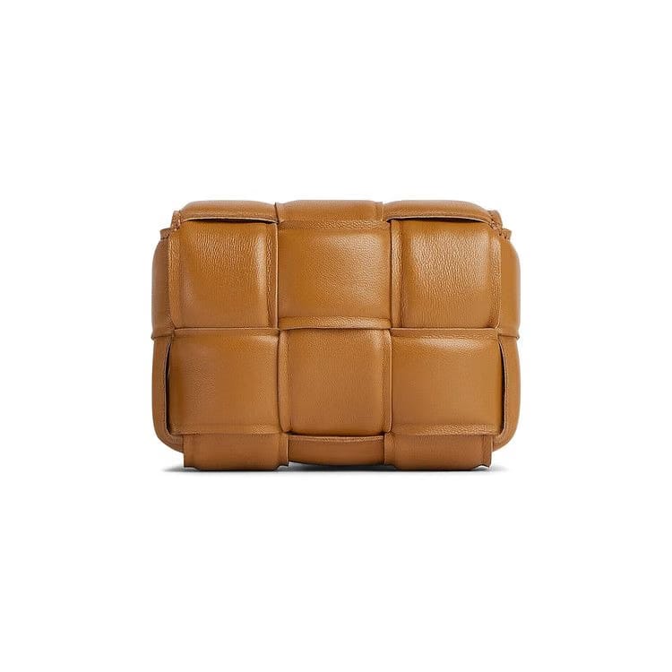 Bottega Veneta Padded Candy Cassette Shoulder Bag Camel/Gold