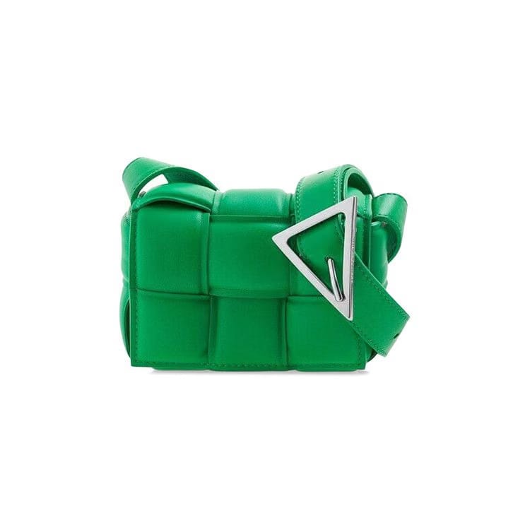 Bottega Veneta Padded Candy Cassette Shoulder Bag Parakeet/Silver