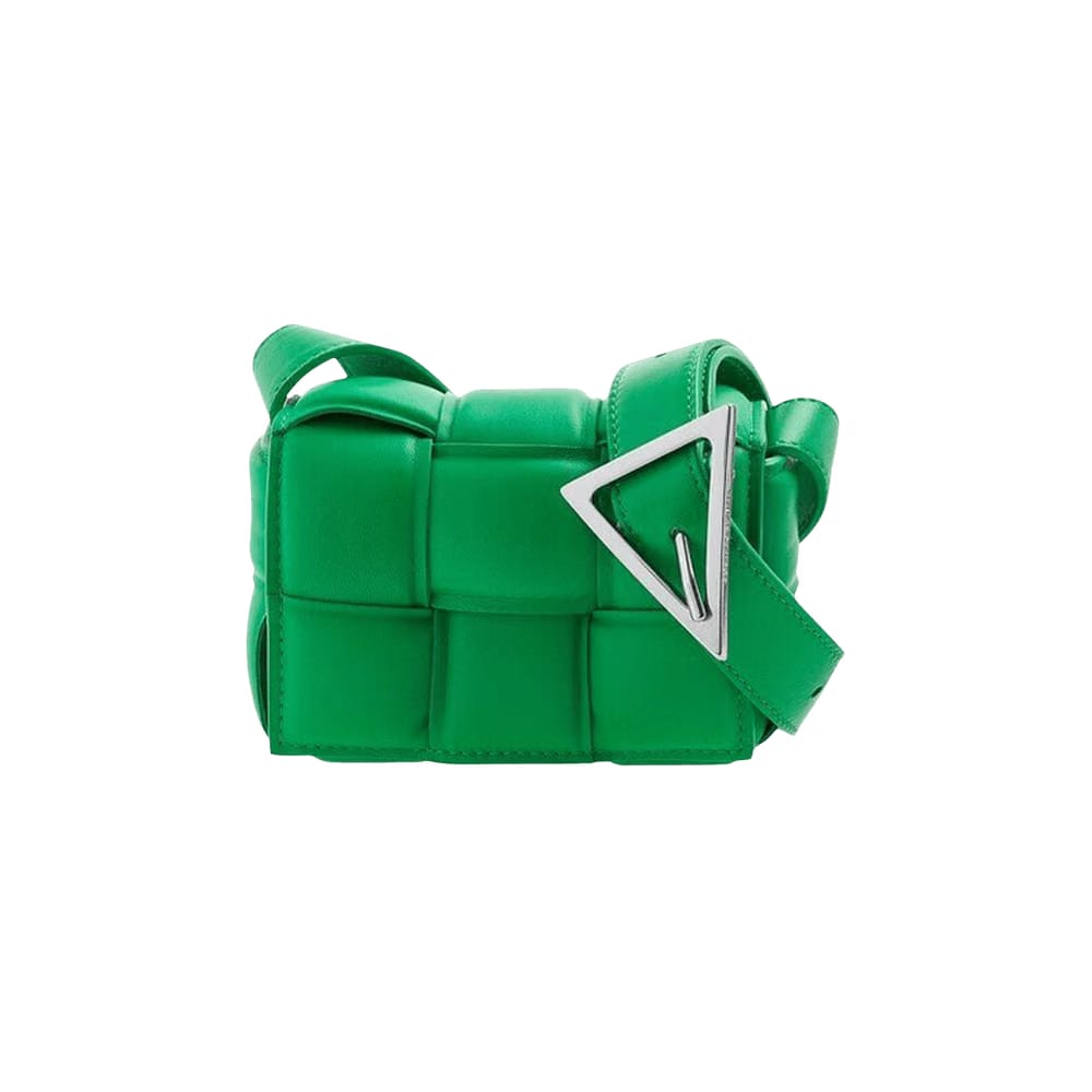 Bottega Veneta Padded Candy Cassette Shoulder Bag Parakeet/Silver