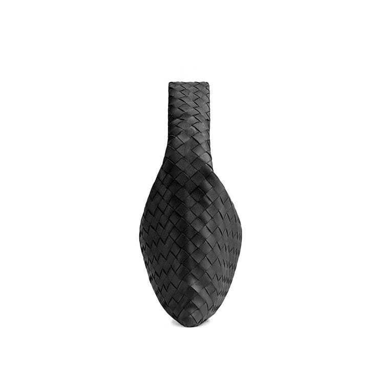 Bottega Veneta Medium Hobo Intrecciato Shoulder Bag Black