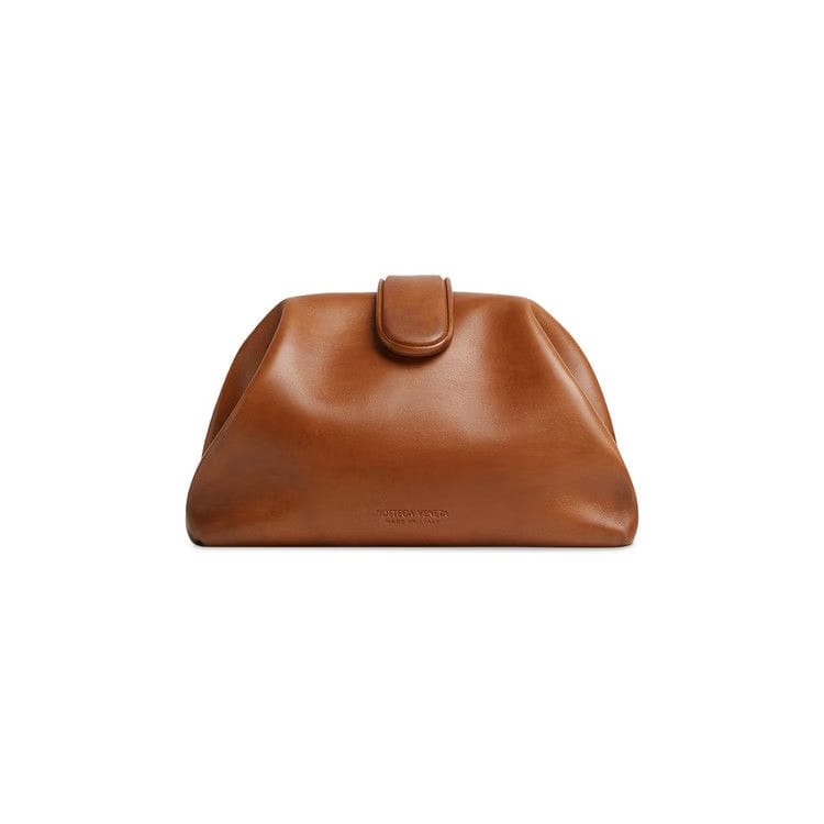 Bottega Veneta Lauren 1980 Clutch Bag Light Wood/Mid Brass