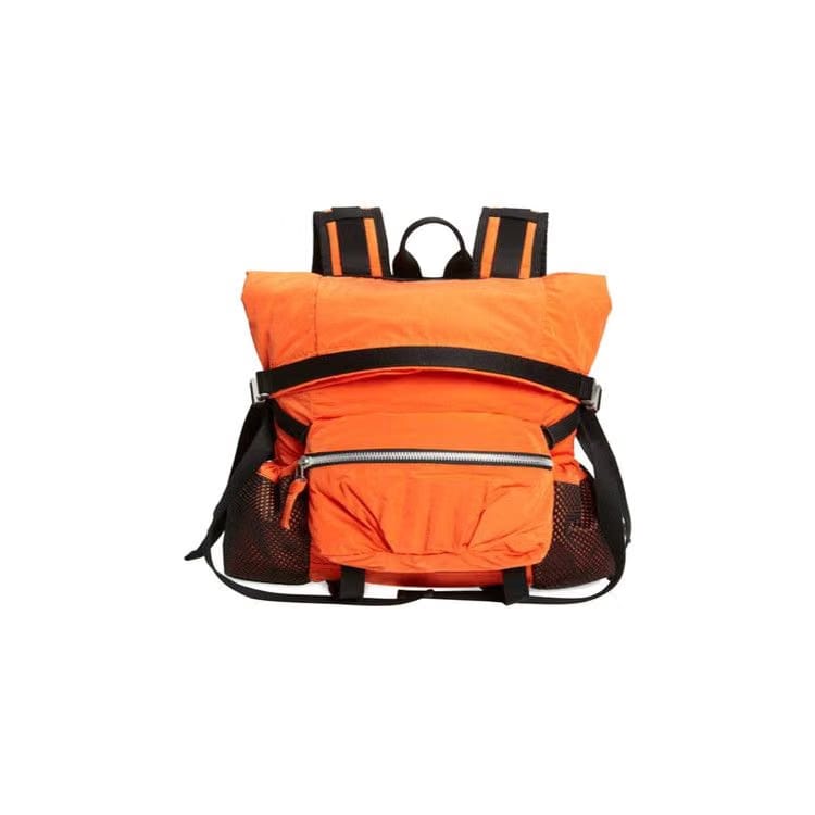 Bottega Veneta Paper Touch Nylon Mini Backpack Orange/Black