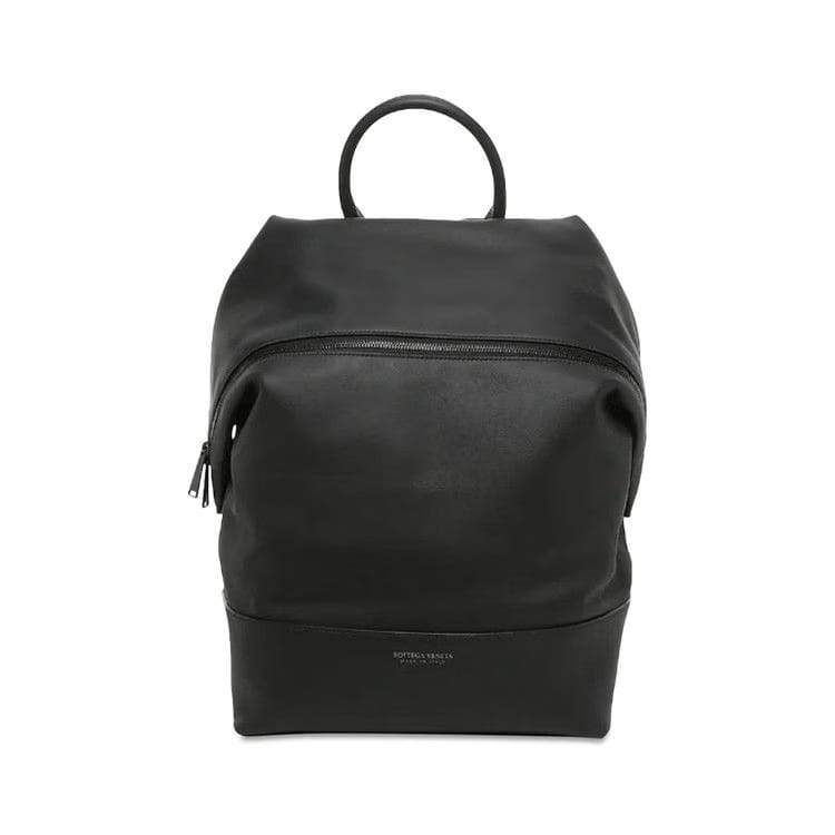 Bottega Veneta Leather Backpack Black