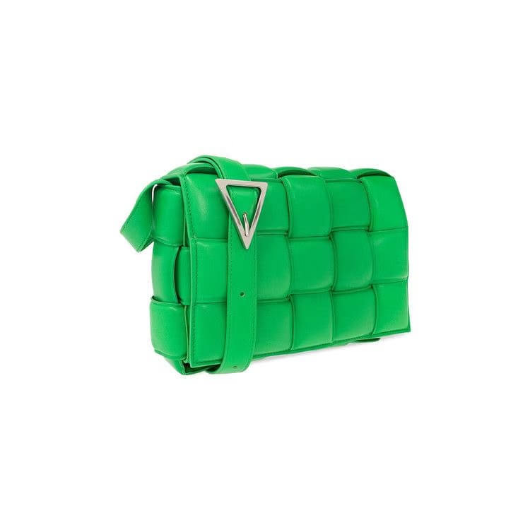 Bottega Veneta Padded Cassette Bag Parakeet/Silver